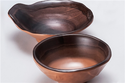 Concave and convex round bowl
